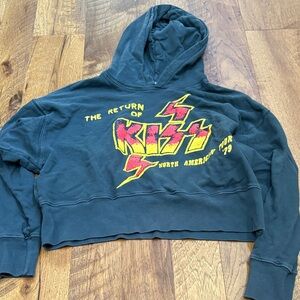 Daydreamer Girl’s Grey Kiss Hoodie